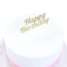 Picture of HAPPY BIRTHDAY GOLD candle  CAKE TOPPE